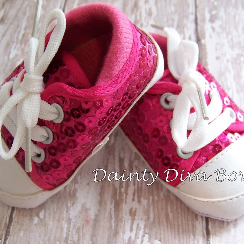 Sequin Baby Crib Shoes
